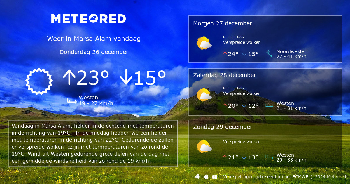 Weer Marsa Alam 14 Dagen - Tameteo.nl | Meteored